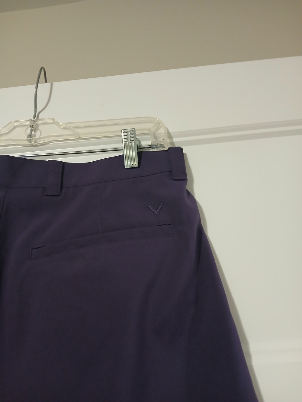 Men's Callaway Performance Golf Shorts - Deep Purple Sz 34 - Picture 7 of 8